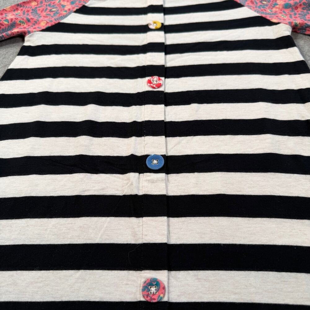 435 by Matilda Jane Girls Size 10 Striped Floral Raglan Sleeve Incantation Dress - Picture 7 of 7